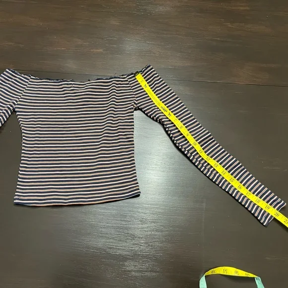 Cotton On - Blue/Brown/White Striped Top - Picture 3 of 3